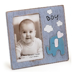 Kinder Holz Bilderrahmen 10x15 BABYFANT Blau