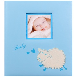 Kinderfotalbum für Fotoecken BABY SHEEP blau