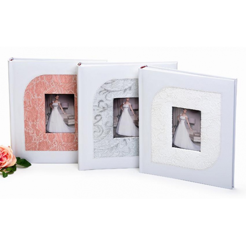 Hochzeit Fotoalbum für Fotoecken JUST MARRIED Silber