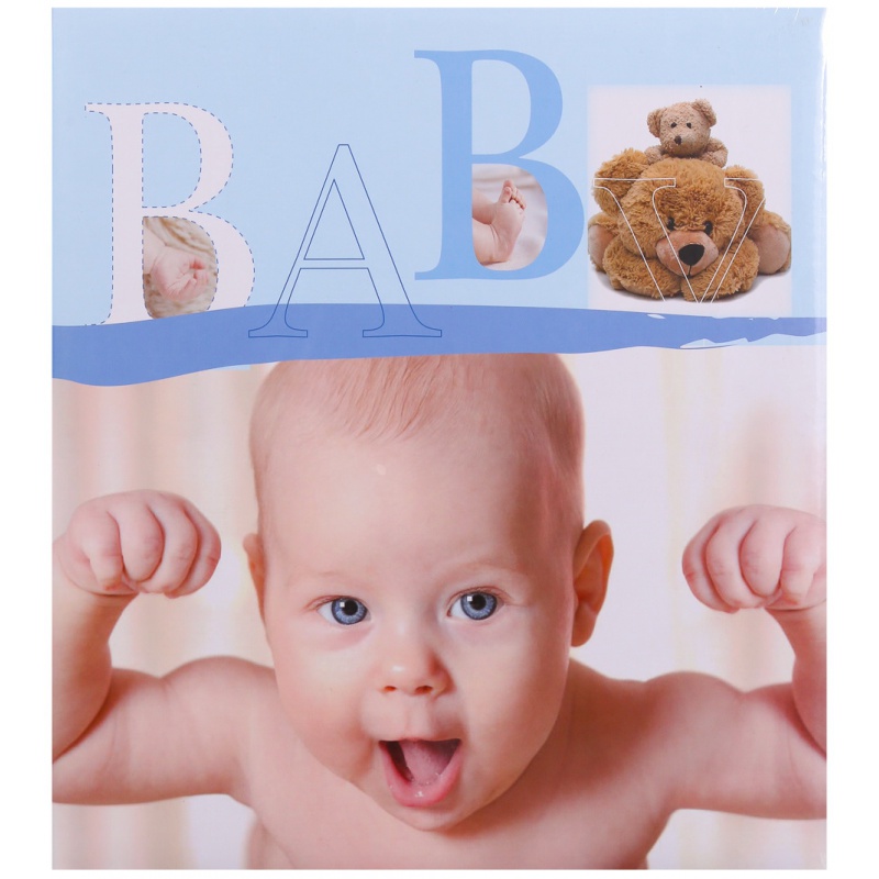Kinder Fotoalbum für Fotoecken BABY VITAL Blau