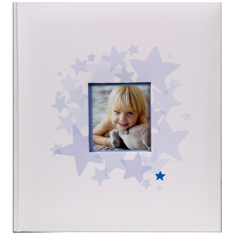Kinder Fotoalbum für Fotoecken 29x32/60s. BABY´s MIDDLE Blau
