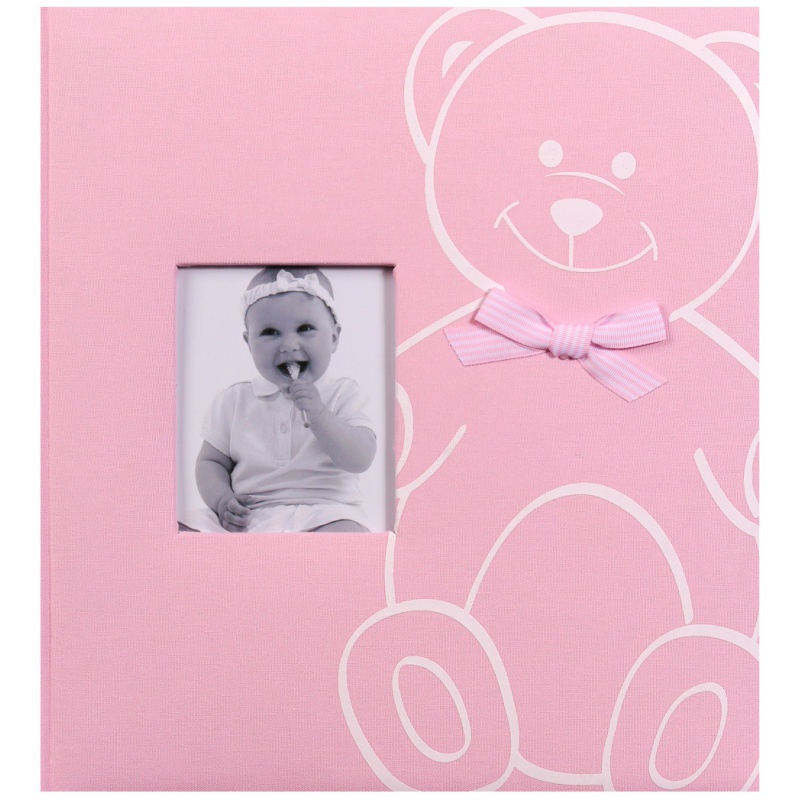 Kinder Fotoalbum für Fotoecken NEW BABY BEAR Rosa