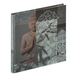 Klassisches Fotoalbum Buddha 26x25/40 Grau