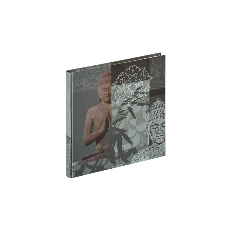 Klassisches Fotoalbum Buddha 26x25/40 Grau