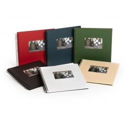 Spiral-Fotoalbum für Fotoecken 30x30/40 CHARME NEW Seiten dunkelblau