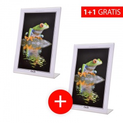 Verkauf 1+1: Acryl-Fotorahmen KARPEX 15x20cm Höhe + zweiter Fotorahmen