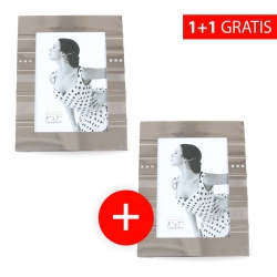 Angebot 1+1: Exklusiver silberner Fotorahmen 13x18 + zweiter Fotorahmen