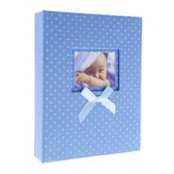 Verkauf 1+1: Kinderfotoalbum 10x15/304 DREAMLAND Blau + Goldene Mini-Schneeflocke