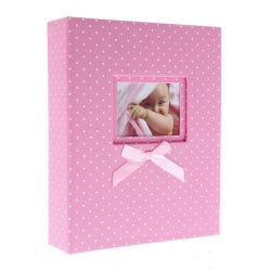 Sale 1+1: Kinderfotoalbum 10x15/304 DREAMLAND rosa + extra goldene Mini-Schneeflocke