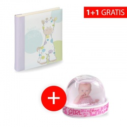 Verkauf 1+1: Baby Fotoalbum Kima 28x30,5/50 + Baby Schneemann BABY 2014 ROSE extra